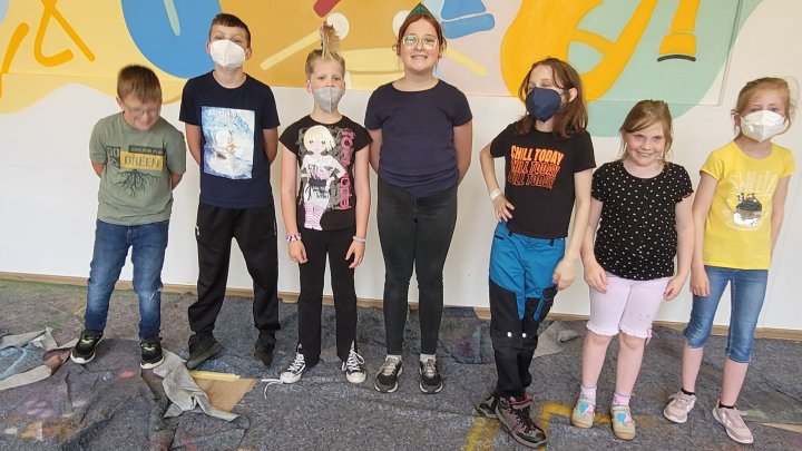 Junge Graffiti-Künstler in Finnentrop im Einsatz
