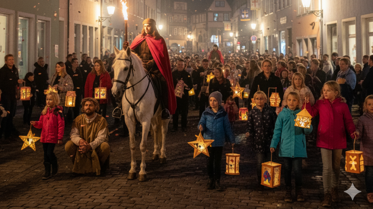 Symbolfoto Martinszug (KI-generiert) von Google Gemini - mit KI erstellt