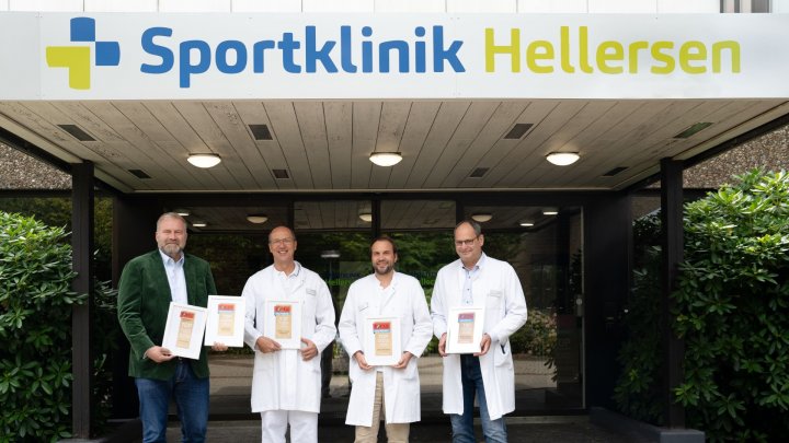 Das Nachrichtenmagazin FOCUS Gesundheit zeichnet die Sportklinik Hellersen auch 2026 in fünf...