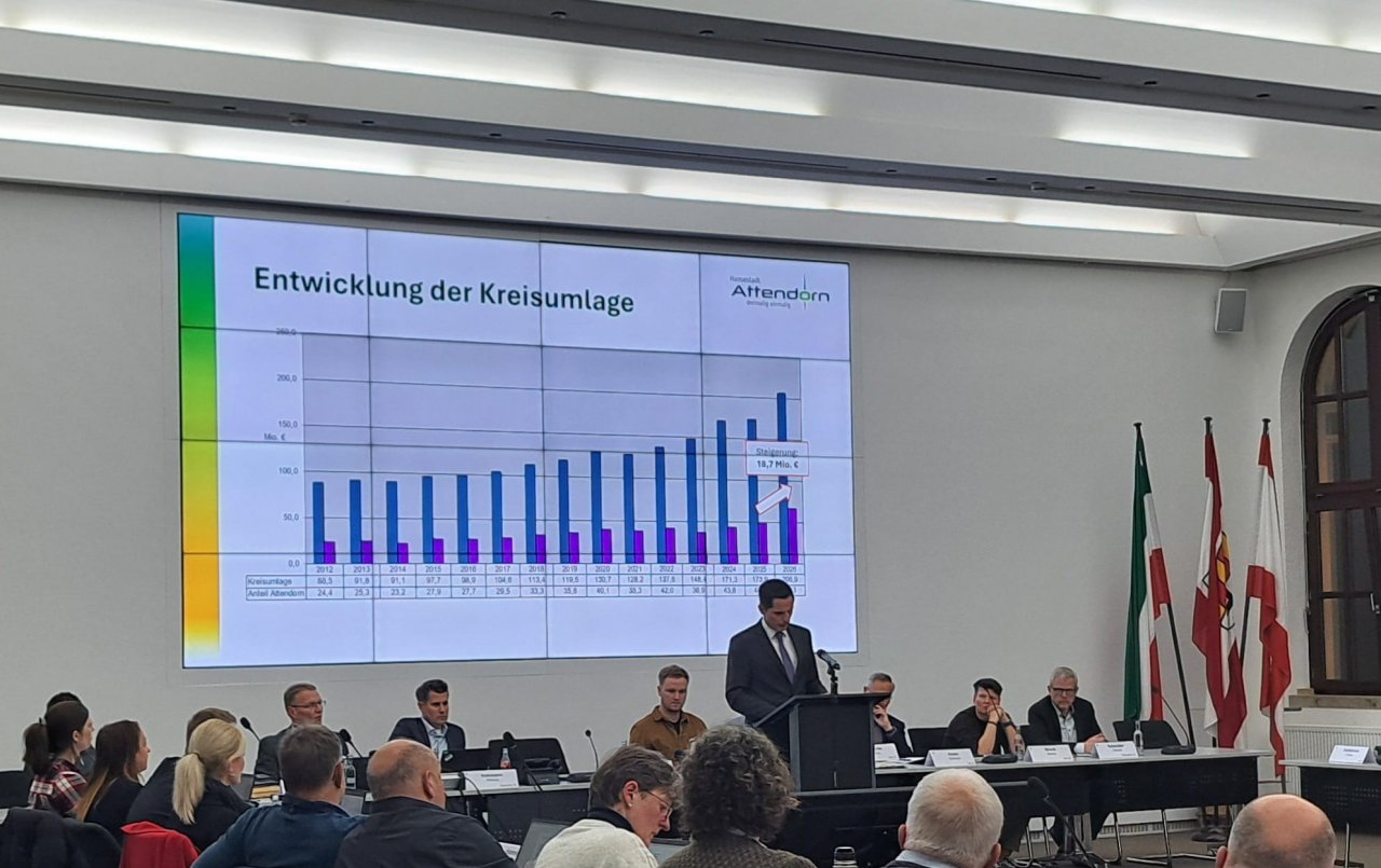 Zweite Ratssitzung in Attendorn mit Vorstellung des Haushaltsplan für 2026. von Jana Becker