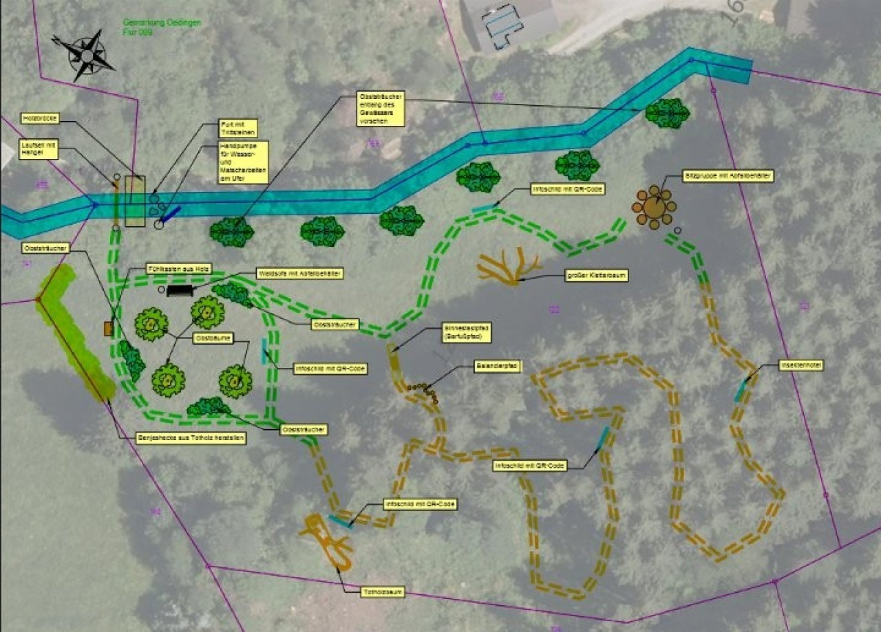 In der Vorlage zum zuständigen Ausschuss wird dargestellt, wie der Naturentdeckerort in Oedingen aussehen könnte. von Sitzungsvorlage Stadt Lennestadt