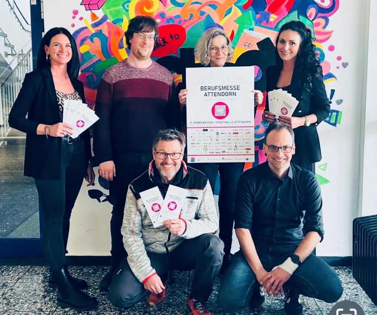 Das Orga-Team der Berufsmesse Attendorn freut sich auf einen erfolgreichen Austausch der Schüler und Betriebe. von privat