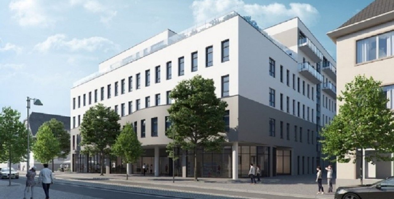 So soll der Neubau am St. Martinus-Hospital Olpe nach den Plänen von Mitte 2024 aussehen. von Katholische Hospitalgesellschaft