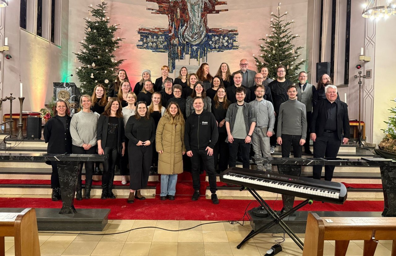 Der Projektchor der Chorwerkstatt. von privat