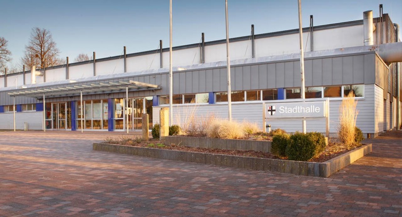 Die Attendorner Stadthalle. von Hansestadt Attendorn