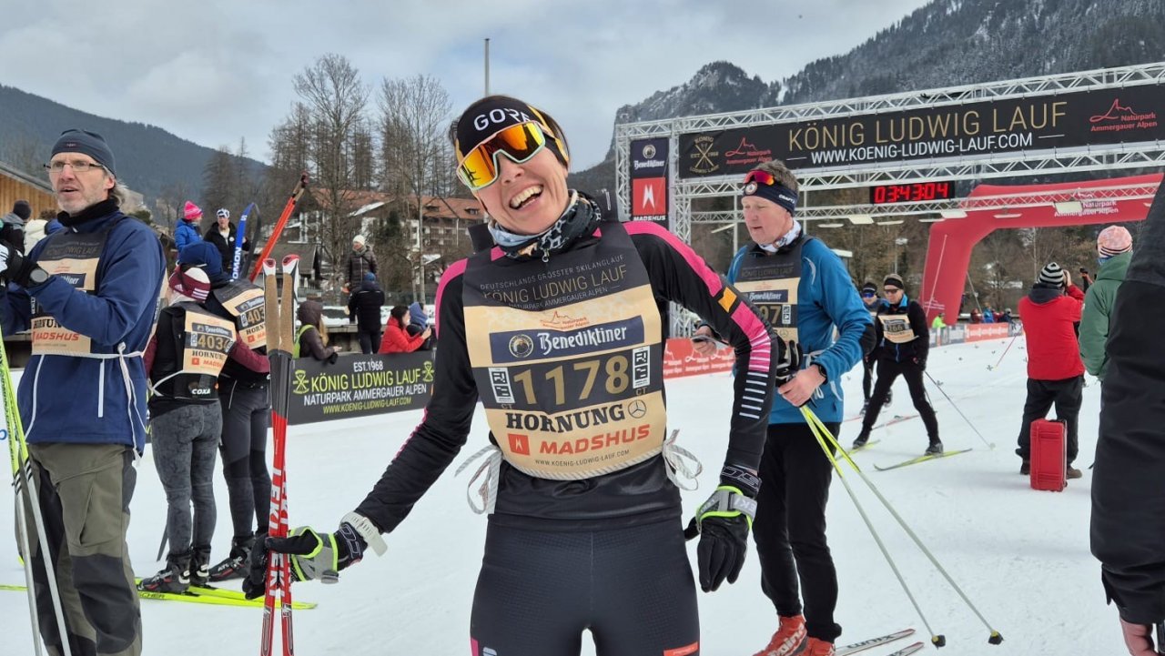 Carmen Otto aus Lennestadt holte sich die Deutsche Meisterschaft in der freien Technik im Skimarathon. von Peter Schneider