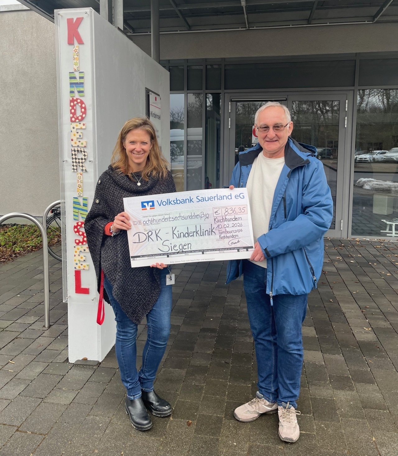 Auch bei der Kinderklinik ist die Spende willkommen und hilfreich. von privat