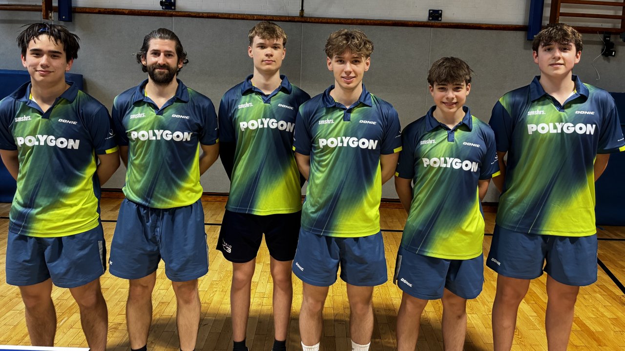 Die Spieler (v.l.): Tony Santolaya, Julian Buhl, Adam Smoter, Felix Meyer, Phil Schweitzer und Aleks Pakula. von privat/Verein