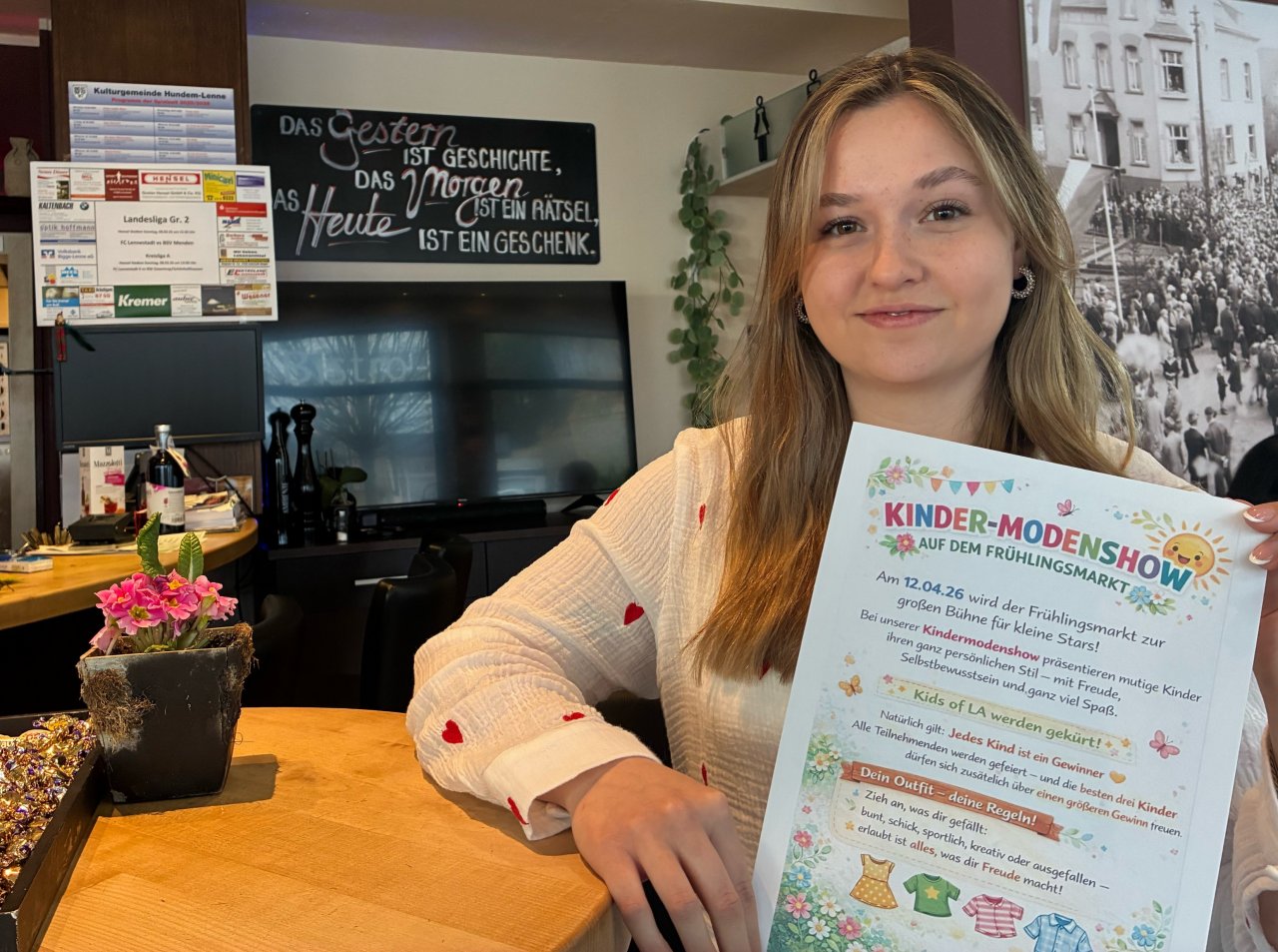 Lilly Hartmann kümmert sich für den Aktionsring Altenhundem um die Organisation der „KIDS of L.A.“ und hofft, dass viele, viele Kinder mitmachen. von Linn Funke