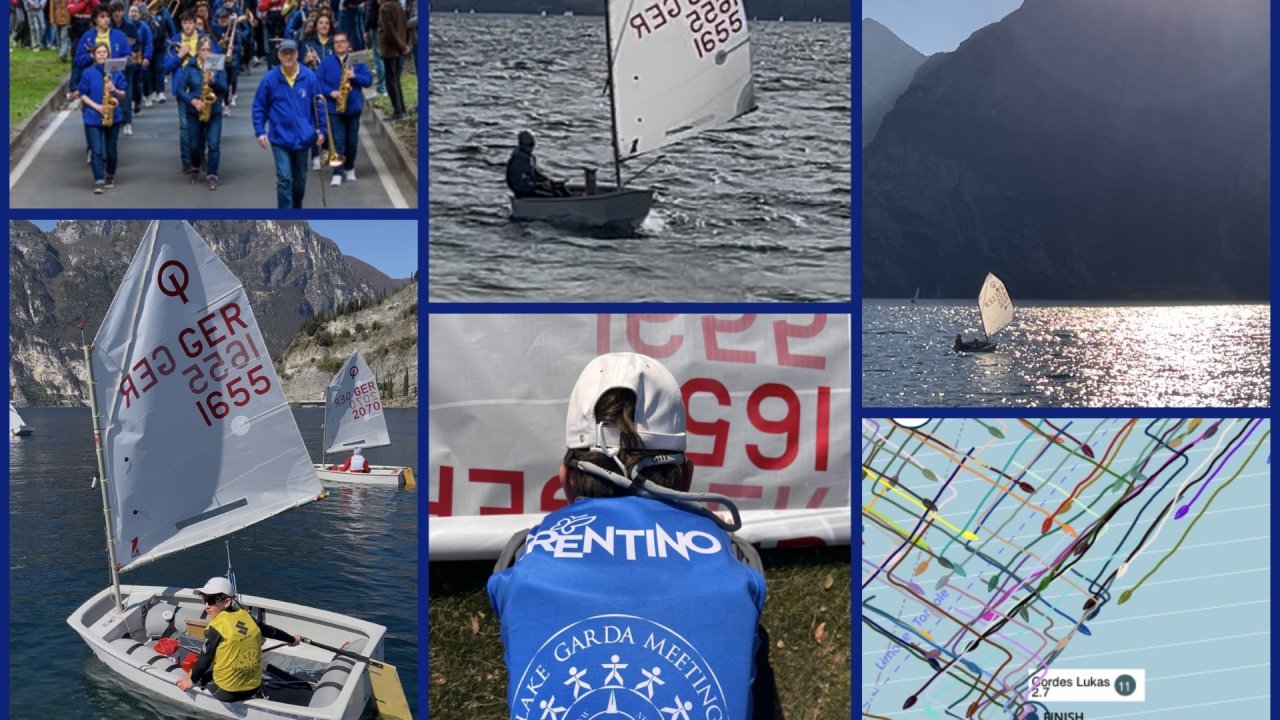 In den Osterferien hat der 13-jährige Lukas Cordes vom Yacht-Club Lister am Biggesee YCL am 44. Lake Garda Meeting teilgenommen – eine der größten Jugendregatten weltweit. von privat