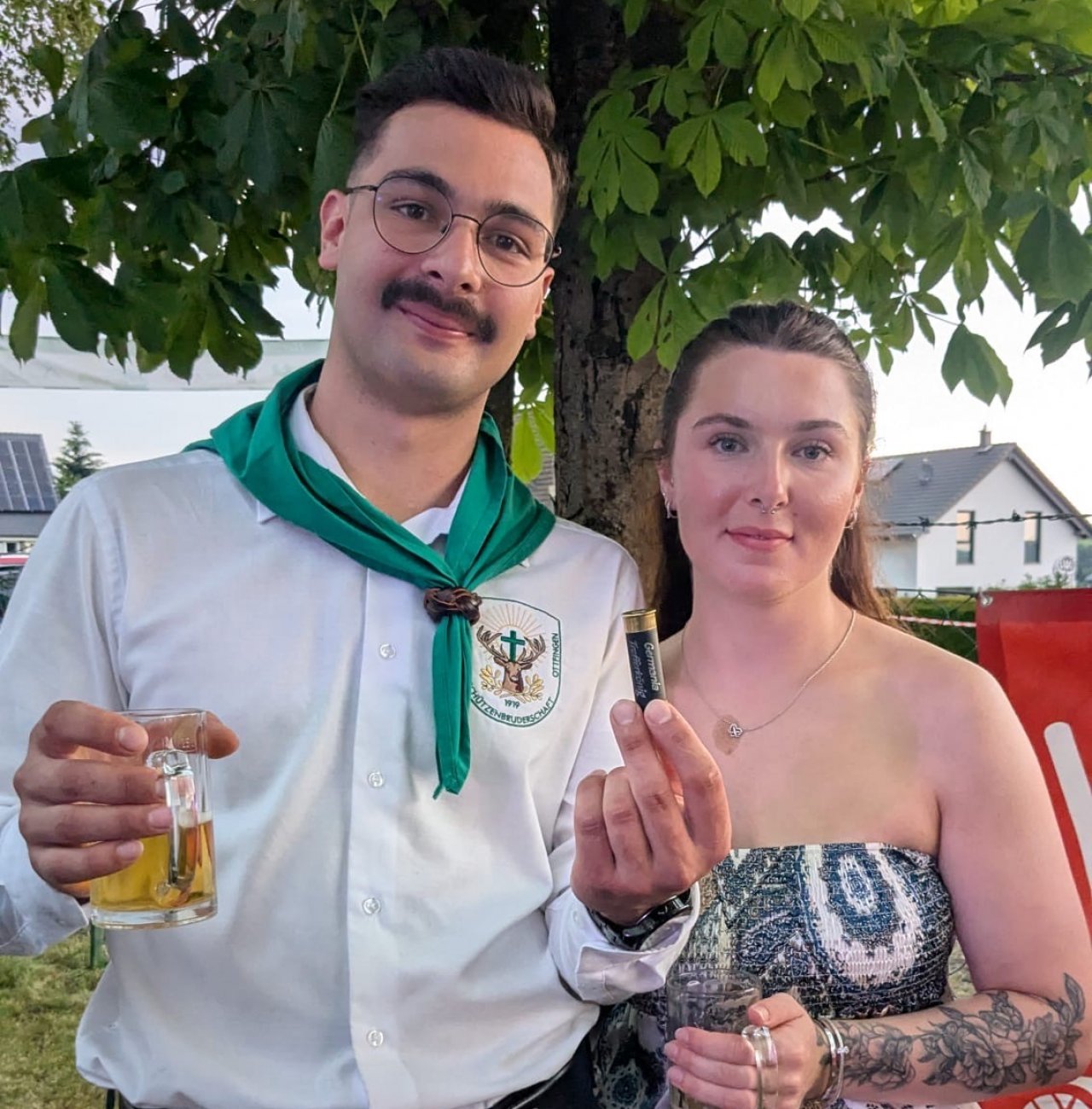 Das Ottfinger Prinzenpaar Allessandro Brüser und Lena Heuel. von Nicole Voss