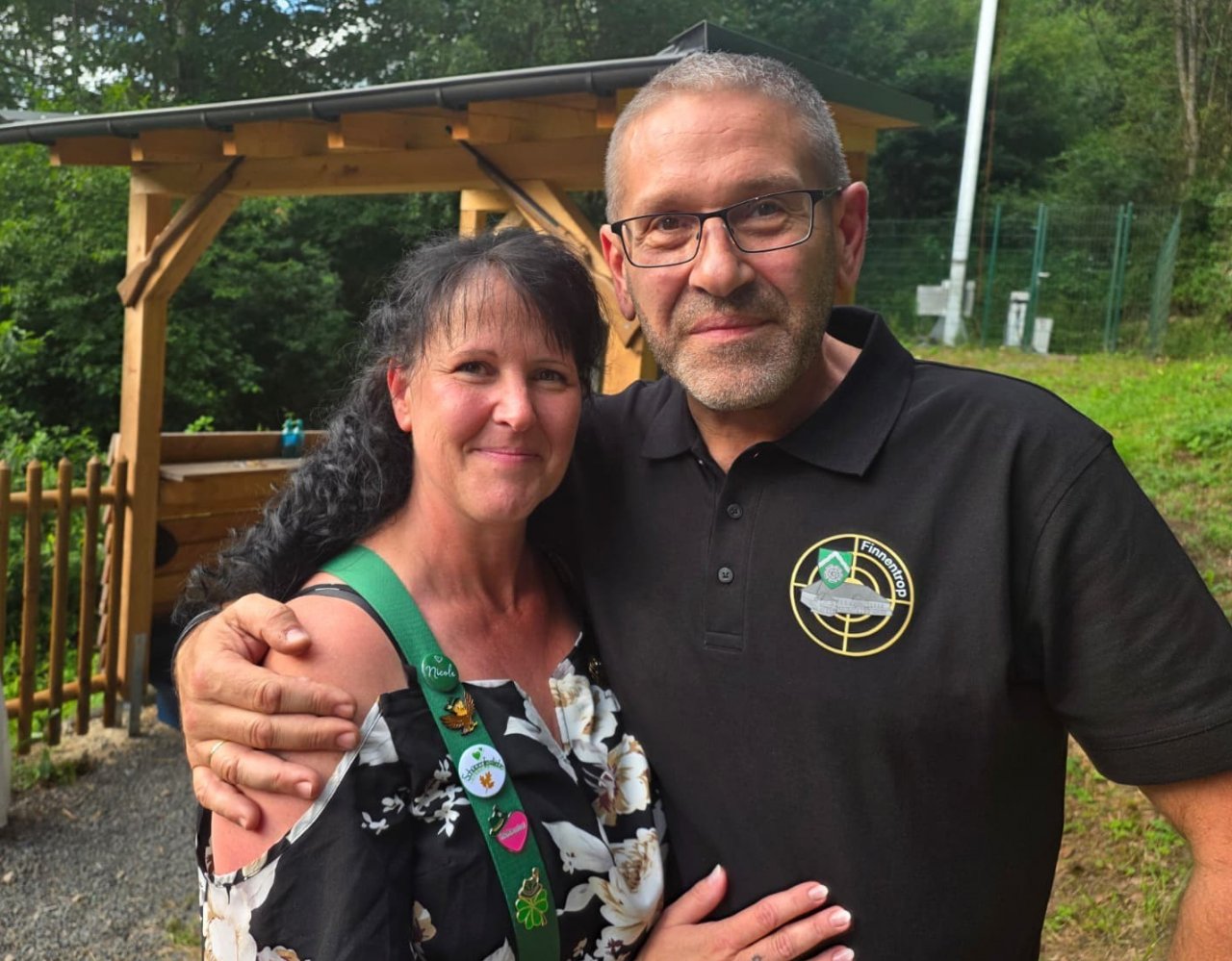 Das neue Finnentroper Kaiserpaar Marko und Nicole Tillmann. von BSV Finnentrop