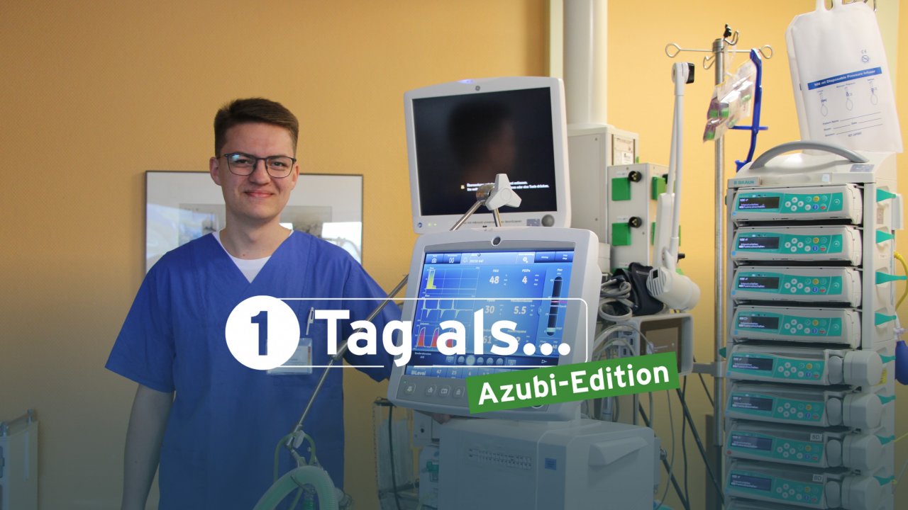 Elias Kiebler (20) macht bei den GFO Kliniken Südwestfalen eine Ausbildung zum Pflegefachmann. von Lorena Klein, Grafik: Ralph Schneider