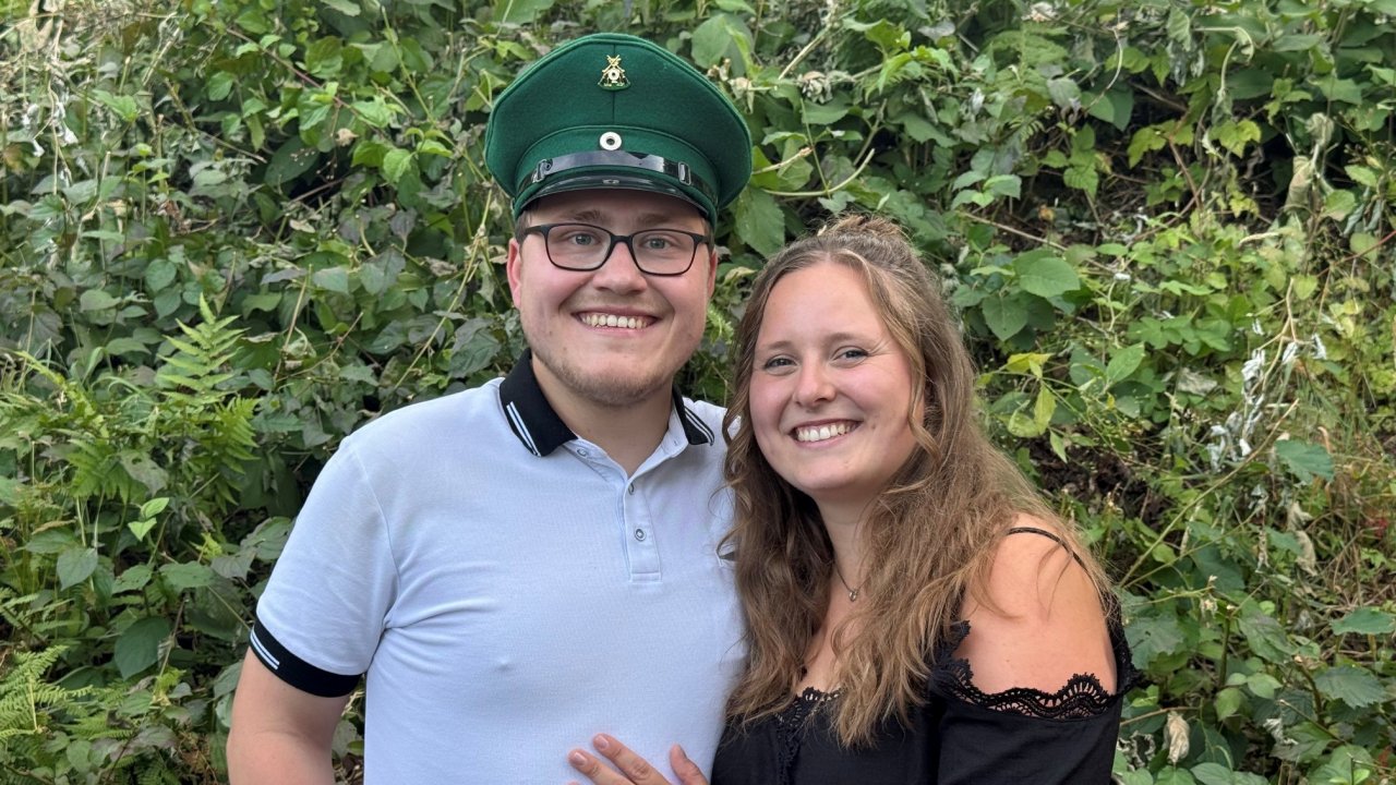 Das neue Königspaar Simon Löwe und Luisa Müller. von Thomas Fiebiger