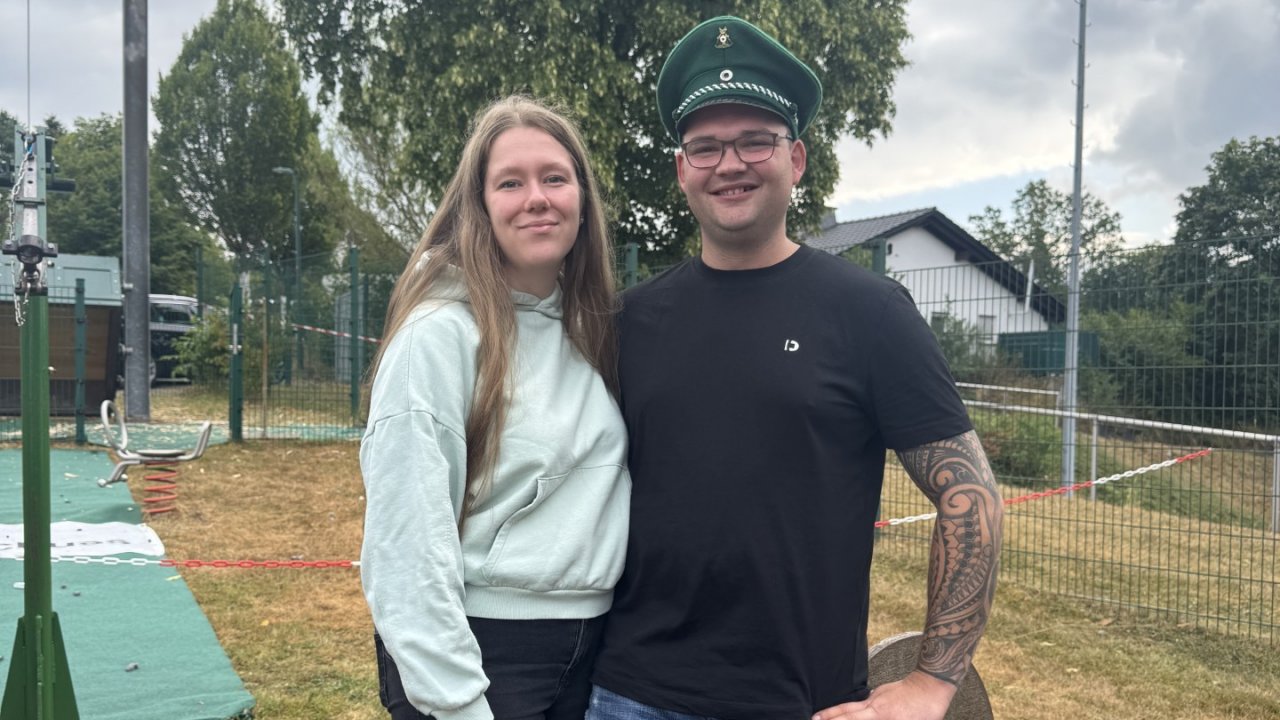 Schützenkönigspaar in Dünschede 2026: Karim und Sigrid Saure. von Jonas Johannes