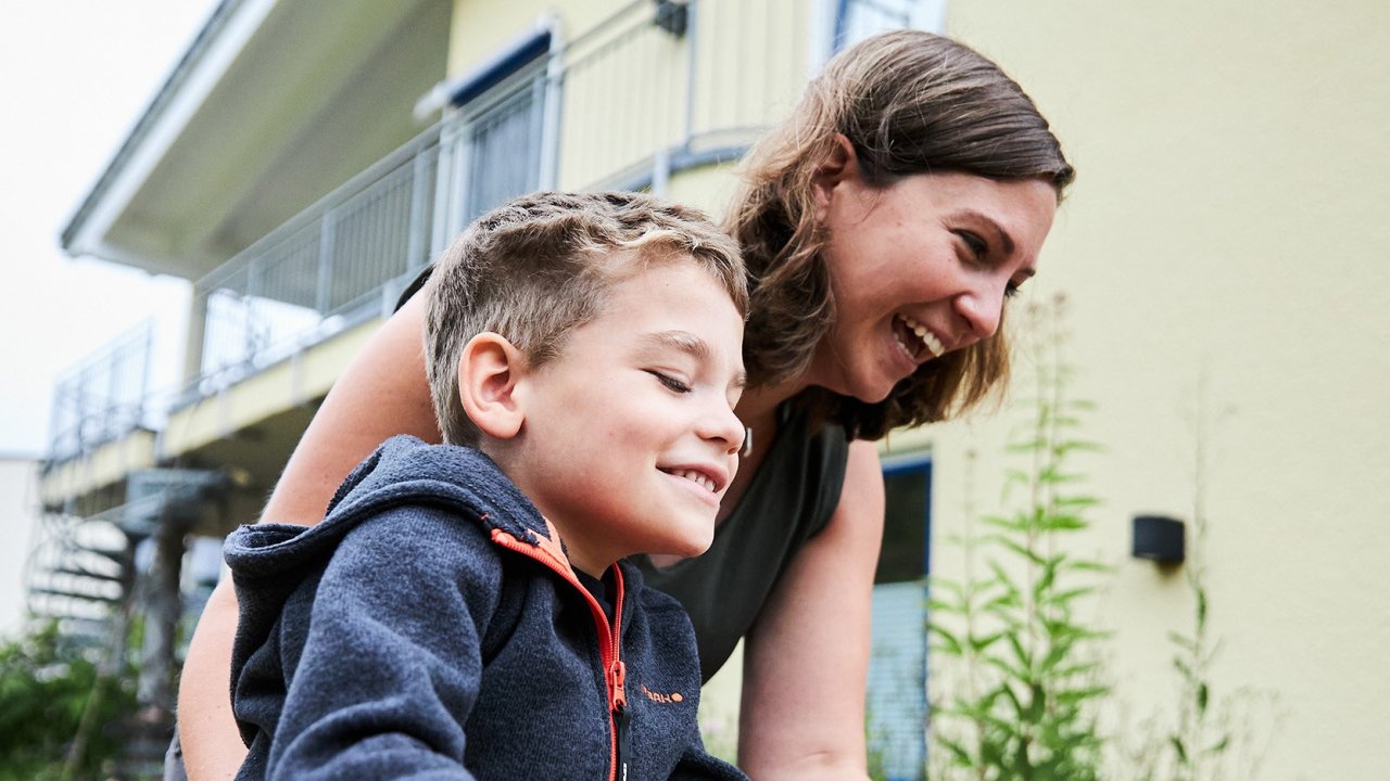 Auch im Kinder- und Jugendhospiz Balthasar wird gerne mal geradelt. von Kathrin Menke