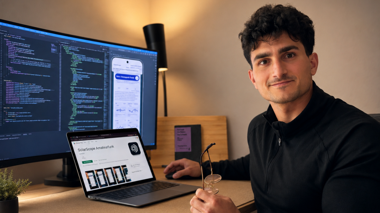 Pedro Lázaro Peraza González aus Gerlingen hat die App für Funkamateure entwickelt. von privat