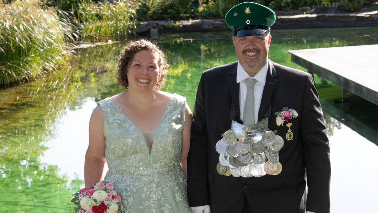 Königspaar 2025: Mike Lorenz und Christin Krenzler. von privat