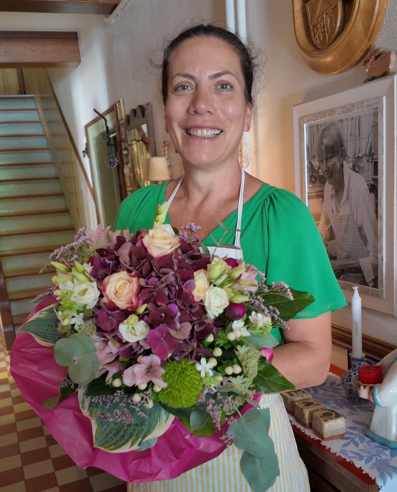Ein Blumenstrauß als Dank für Aferdita Greitemann. von privat