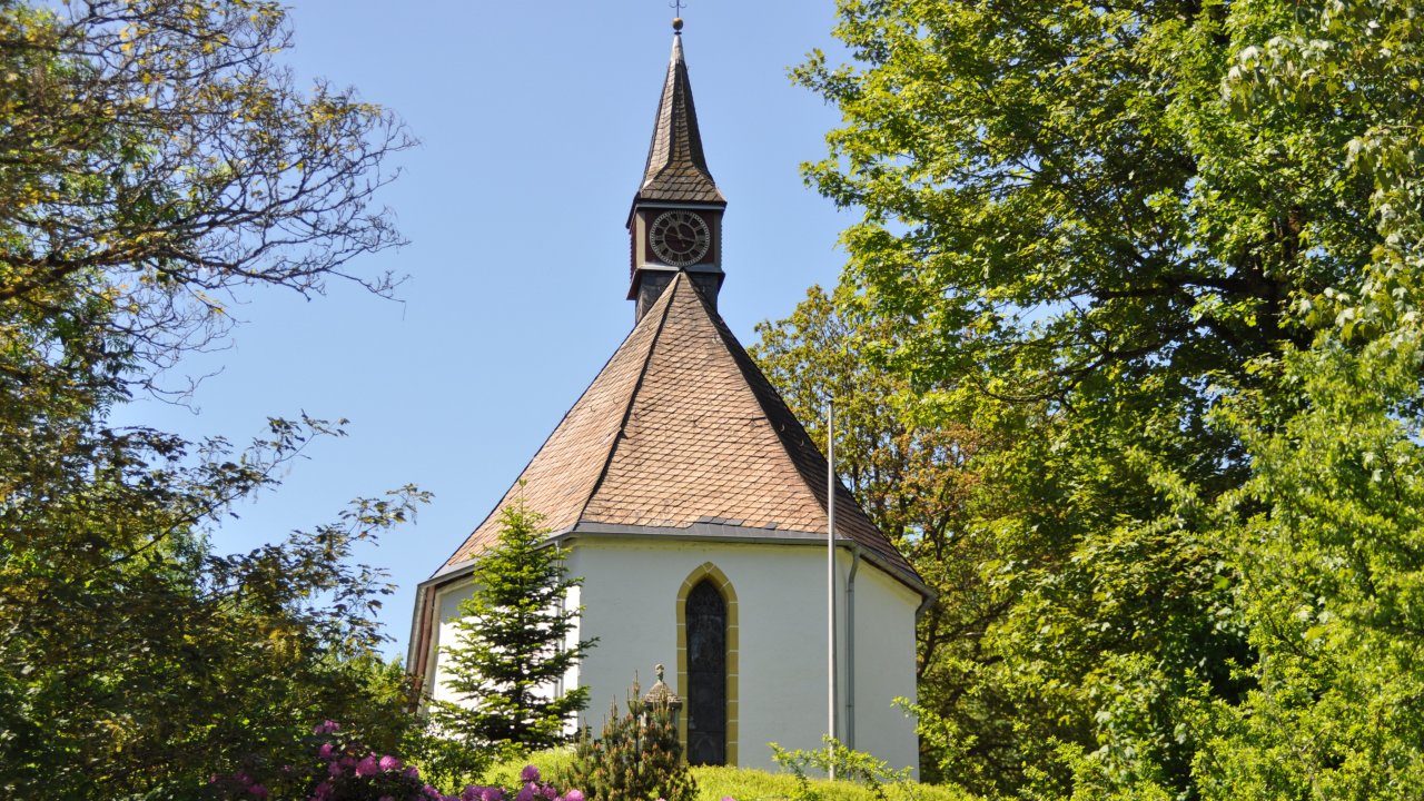 Ein Ziel der Gemeindewanderung 2026: Die Kapelle Grotewiese. von khe-Foto/Karl-Hermann Ernst