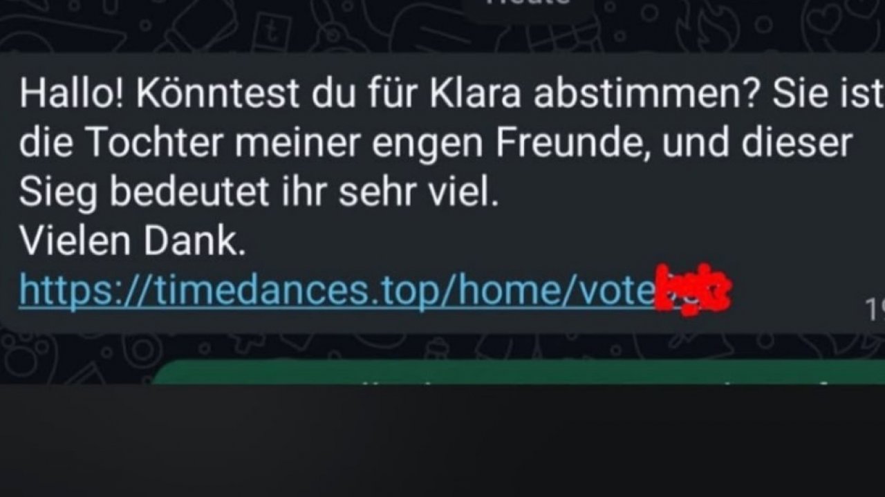 Diese Nachricht ist gerade per WhatsApp im Umlauf - und scheint ein Betrugsversuch zu sein. von Screenshot: Kerstin Sauer
