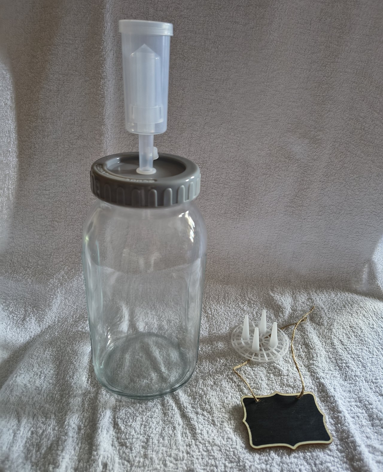 Diesmal gibt es auch Zwei-Liter-Gläser zum Fermentieren. von privat