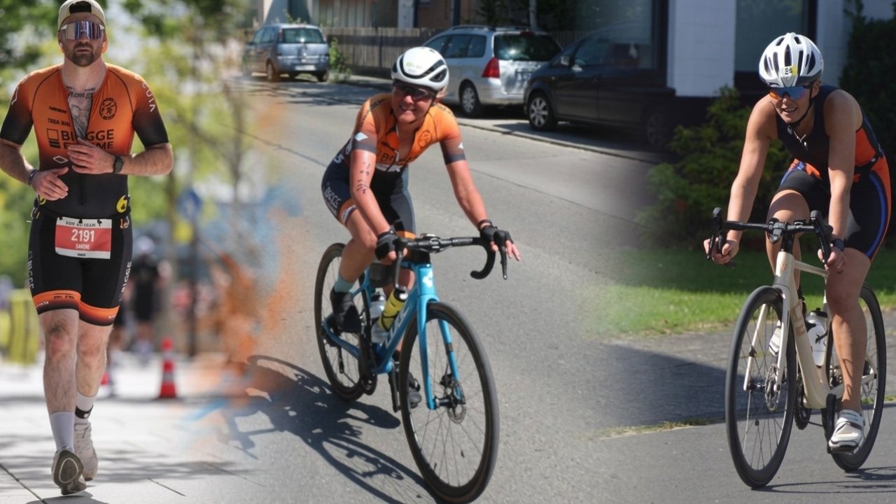 Die Teilnehmer (v.l.) Jannik Schwark (Triathlon Köln), Petra Stumpf (Darmstadt) und Sabine Selter (Willich). von privat