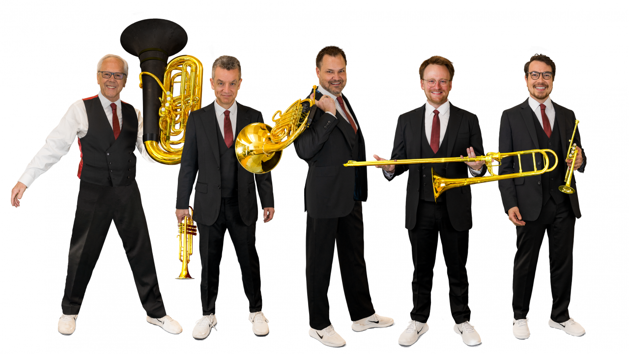 Die Formation Canadian Brass spielt beim Sauerland-Herbst in Finnentrop. von Chris Goulet
