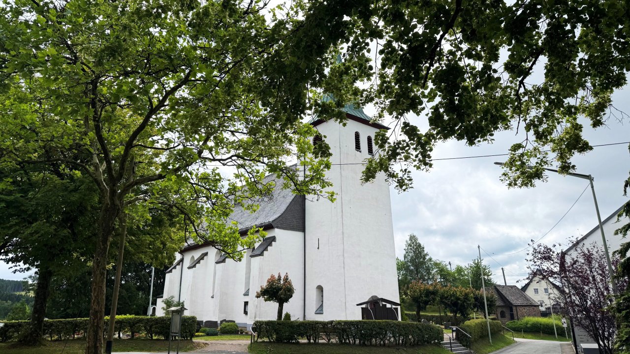 Ziel des Pilgertages ist die Wallfahrtskirche auf dem Kohlhagen. von Mats Behle