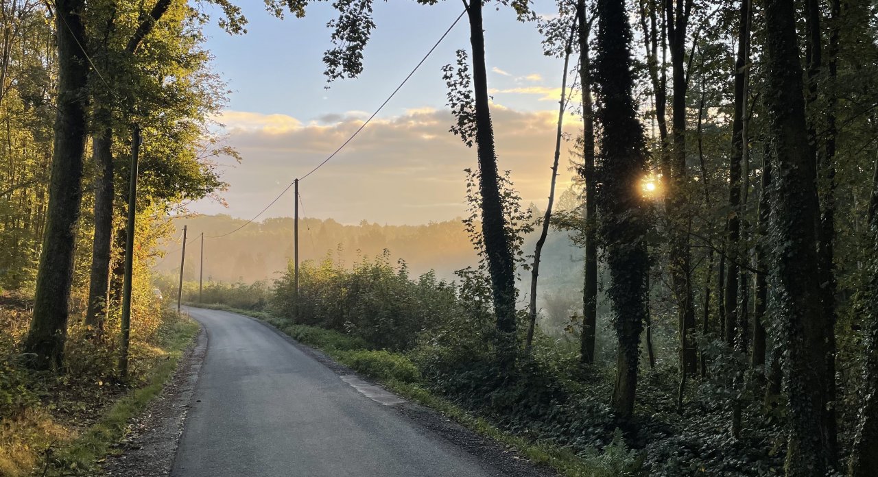 Herbststimmung auf der Höhe zwischen Wenden und Ottfingen. von Vera Obst