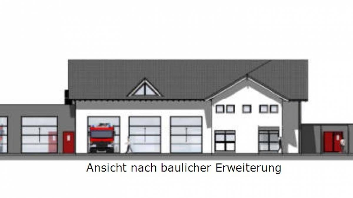 So sieht das Feuerwehrhaus Iseringhausen nach der Erweiterung aus.  von privat