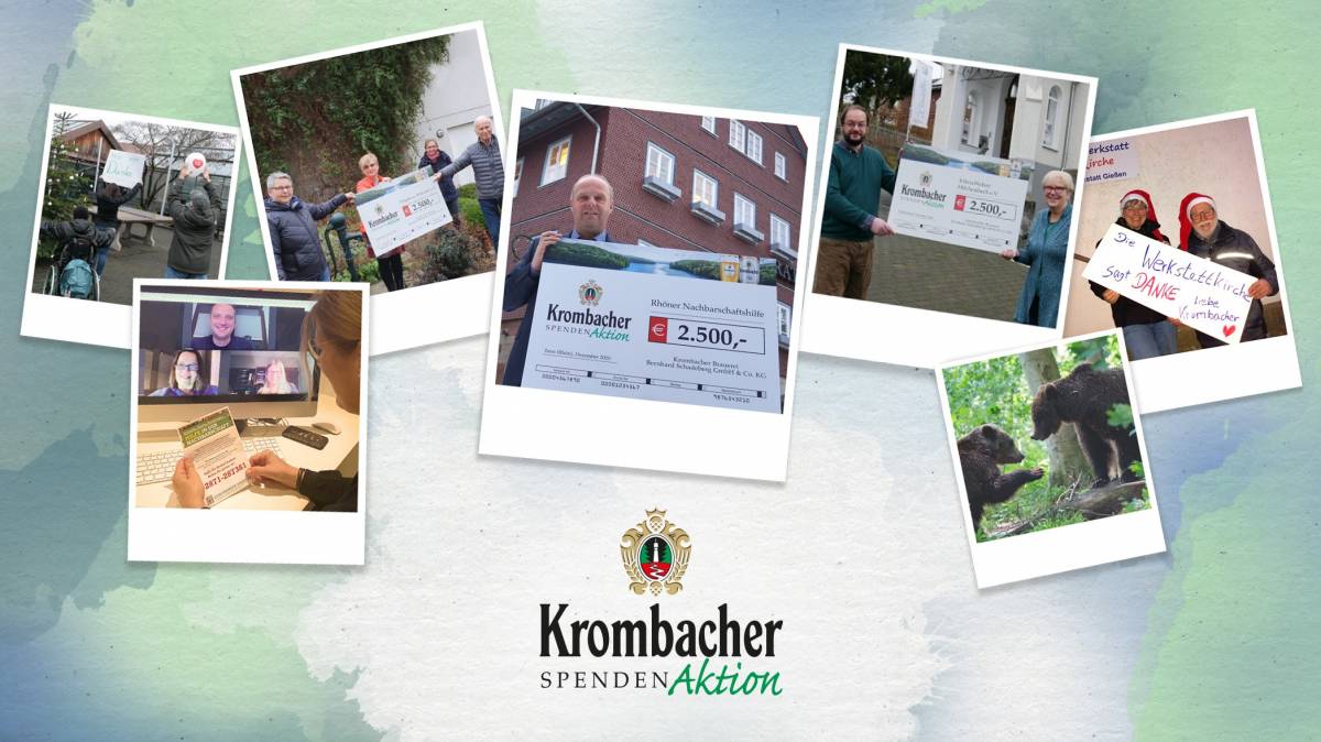 Die Krombacher Brauerei unterstützt das Ehrenamt mit 250.000 Euro. von Krombacher Brauerei