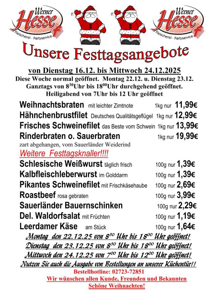 Fleischerei - Partyservice - Eventcatering Werner Hesse