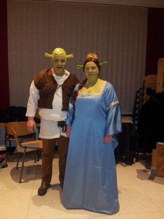 Andres Gonzales hat dieses Foto geschickt. Zu sehen sind die Disney-Figuren Shrek und Fiona.