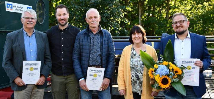25-jähriges Jubiläum feierten diese Mitglieder.