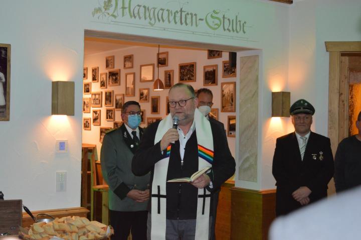 Festliche Eröffnung der Margaretenstube des Schützenvereins Ennest am 8. Januar 2022.