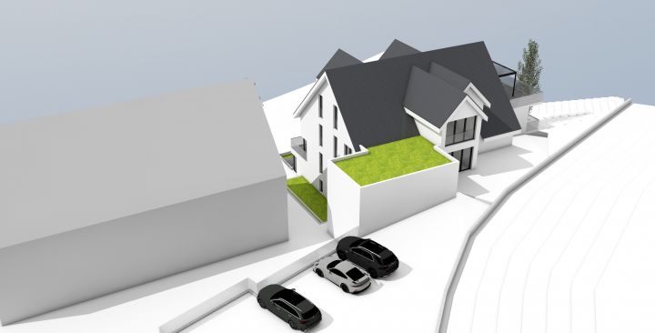 In Elspe entsteht ein Neubau eines Mehrfamilienhauses.