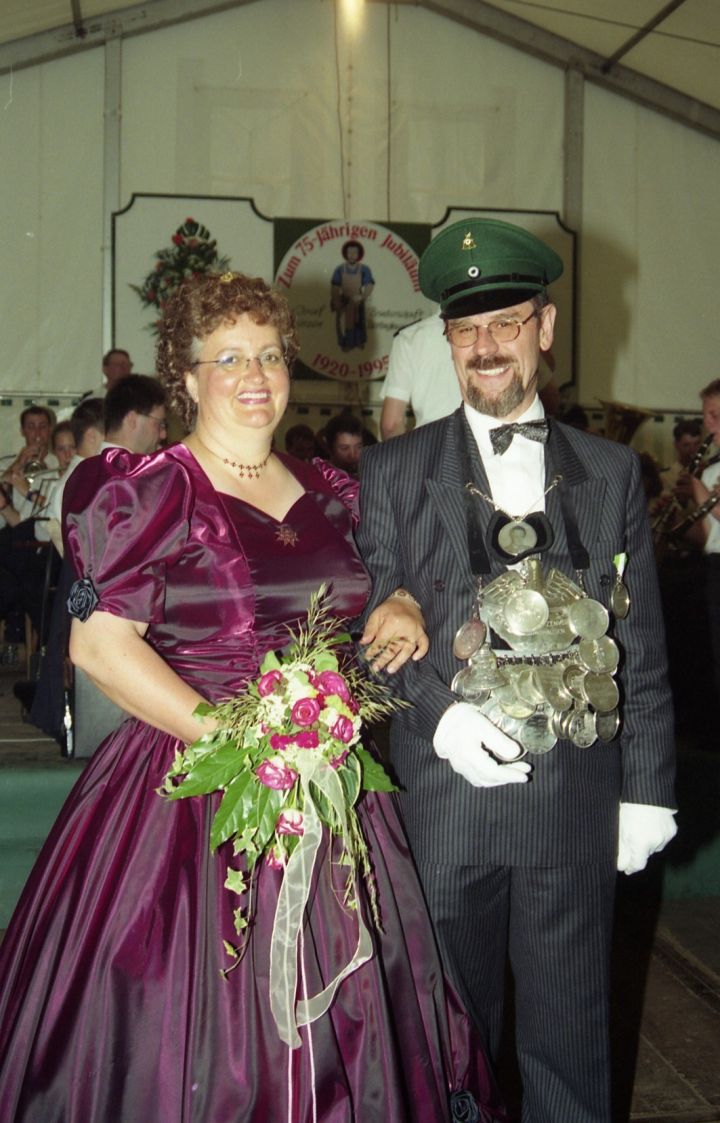 Das 25-jährige Jubelkönigspaar Klaus und Gertrud Docter .