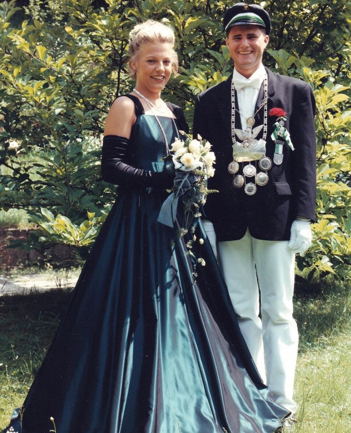 Das 25-jährige Jubelkönigspaar Martin und Samira Grobbel.