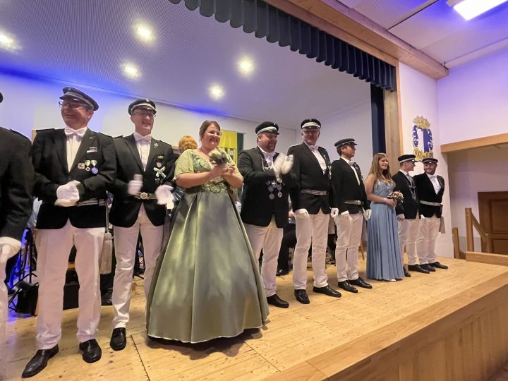 Schützenverein Altenhundem beim Stadtschützenball in Elspe 2023.