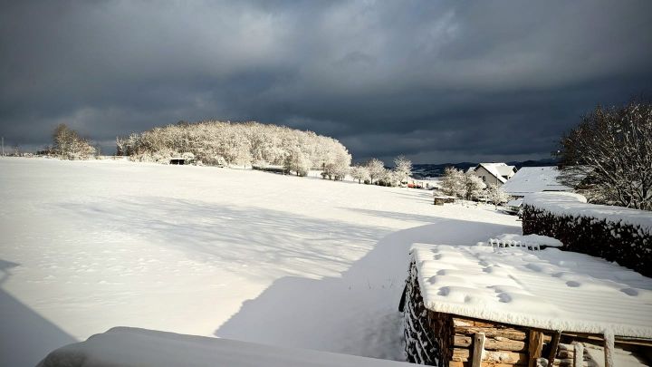 Der erste Schnee im Kreis Olpe.