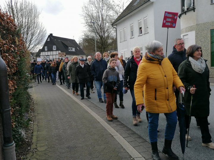 Impressionen von der Demonstration in Heggen am 25. Februar 2024.