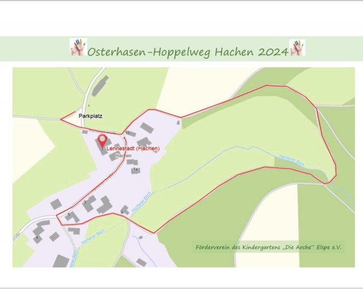 Impressionen vom Osterhasen-Hoppelweg.