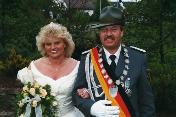 Königspaar 1999: Karl-Heinz und Rosel Schneider