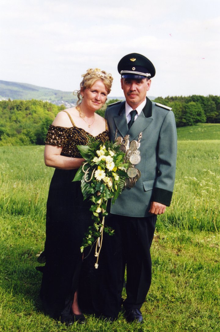 25-jähriges Jubel-Königspaar Michael und Marina Schufft (1999)