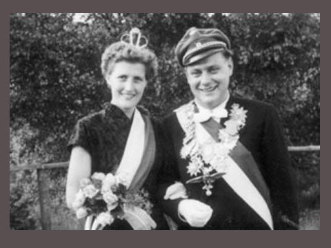 Schützenkönigspaar 1954: Alois und Elsbeth Rauterkus