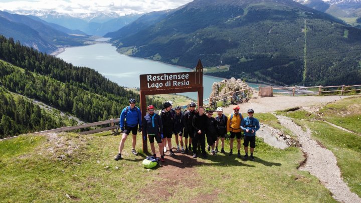 Alpencross-Tour von Garmisch-Patenkirchen nach Meran, Tag 3, Reschensee