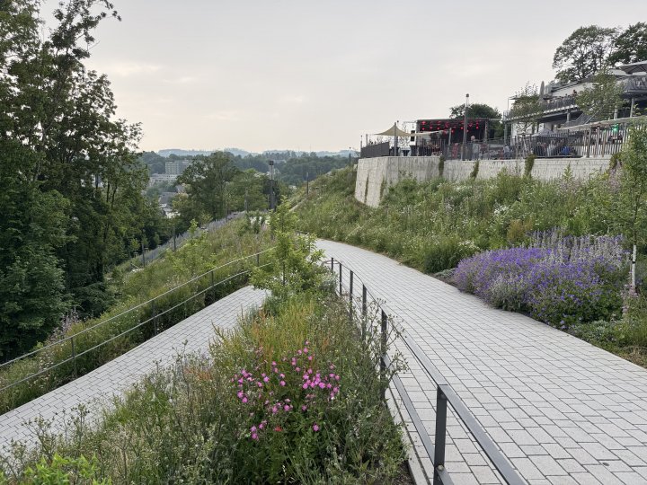 Der Bürgerpark Attendorn am Tag seiner Eröffnung.