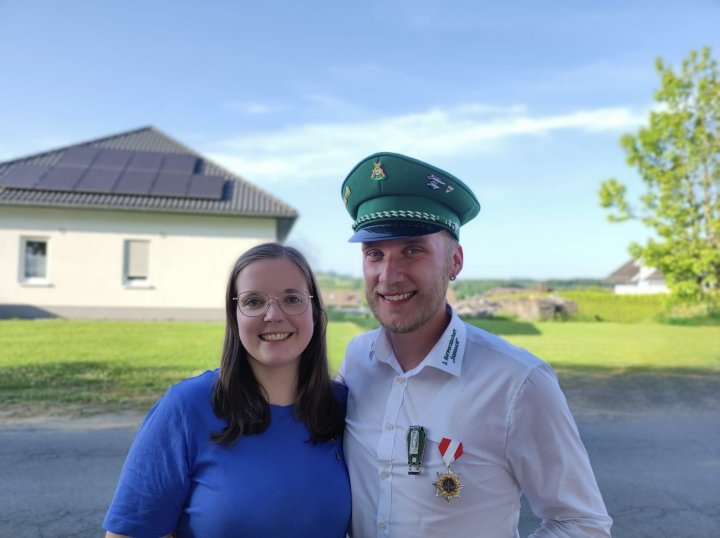 Königspaar Nicolai und Maike Stock.