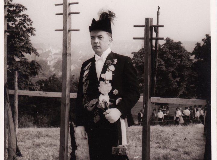 Bruno Gante war 1965 Vogelkönig in Attendorn.